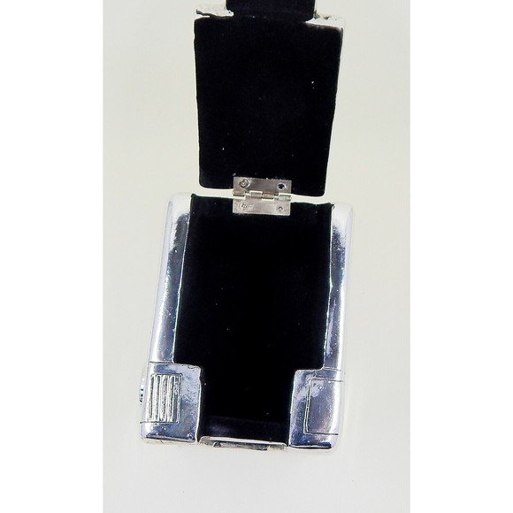 Kodak Brownie Hawkeye Camera Silver Chrome Stash Box - Picture 11 of 12